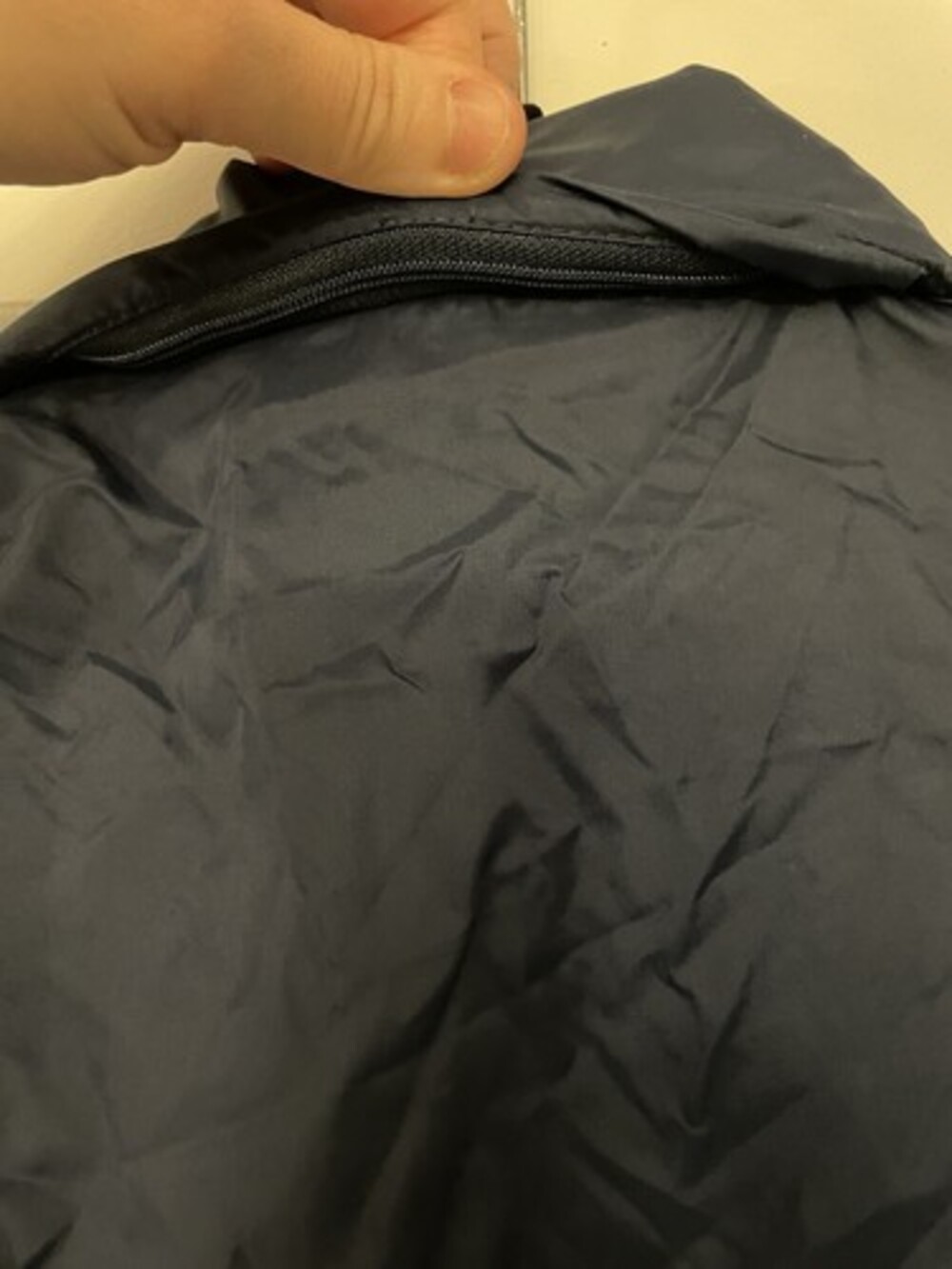 Vintage L.L. Bean 80s-90s Packable Navy Anorak Zip Up Hooded Windbreaker SzM - Picture 7 of 8